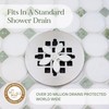 ​DrainWig Shower Drain Hair Catcher – Disposable White Flower (2-Pack)