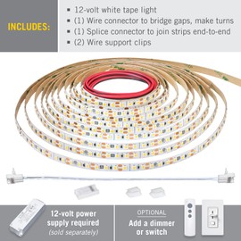Armacost Lighting RibbonFlex Pro 16.4 ft. LED Tape Light 120 LEDs/m Soft White (3000K) 12V (143230)