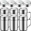 6 Pcs 14 oz Spice Shaker with Holes and Lids