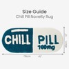 Mooky Mats Chill Pill Long Bath Mat Runner Non Slip