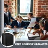 Teling 12 Pack Punchless Clamp Binder Folders, Black