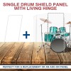 PENNZONI SIngle Panel Drum Shield Acrylic Panels w/ Plastic Hinges,