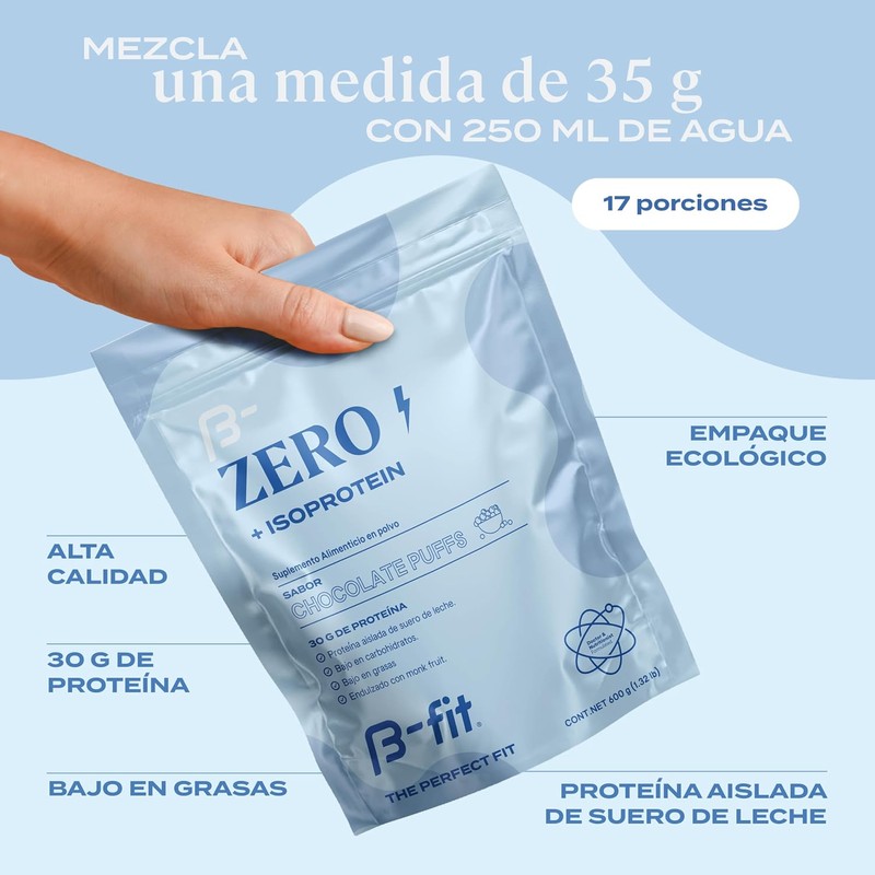 B-FIT Proteína Whey Isolada Zero - Aminoácidos Alta Pureza