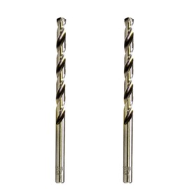 MAXTOOL 3/32" 2pcs Identical Jobber Length Drills HSS M2 Twist Drill Bits Fully Ground Bright Straight Shank Drills; JBF02W13R06P2