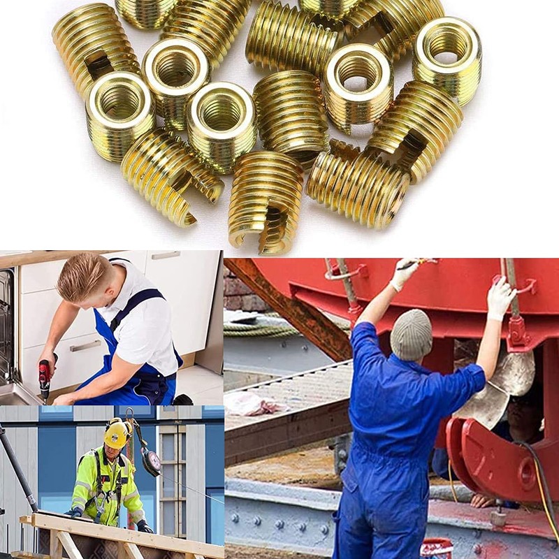 Thread Repair Kit Self-Tapping Thread Inserts M4 24 Pieces