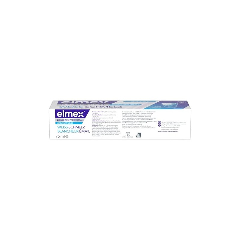 elmex Opti-Schmelz Professional Toothpaste White Enamel 2 x 75 ml