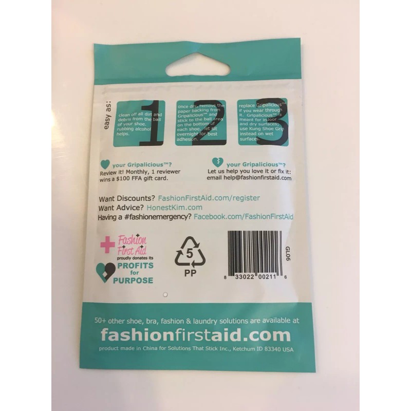 Fashion First Aid Shoe Grips For Slippery Soles or Slick