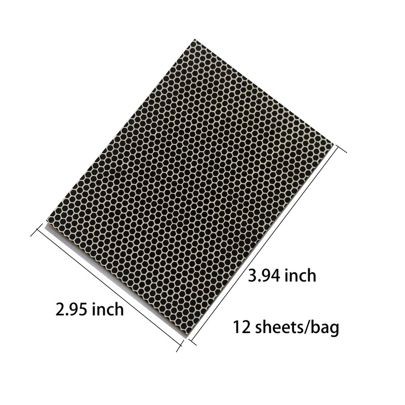 JHZABPO Match Striker Paper Sheet with Self Adhesive Black Colored