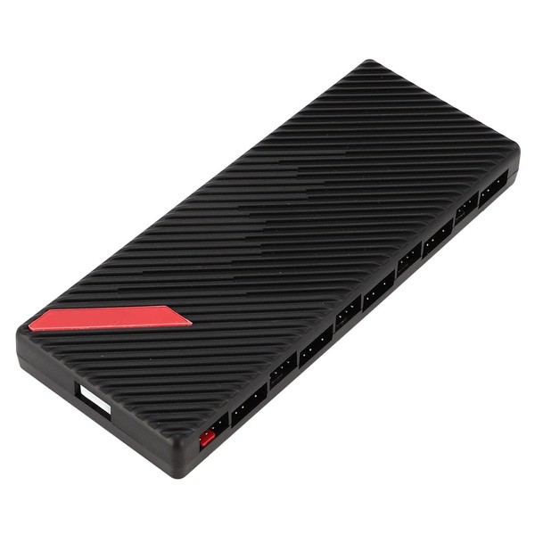 Garsent PWM ARGB Fan Hub, Supports Up to 10 Fans,