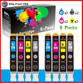 Unbranded/Generic 8PACK Compatible CLI 226 CLI-226 Color Ink Cartridge Work With MG6220 Printer