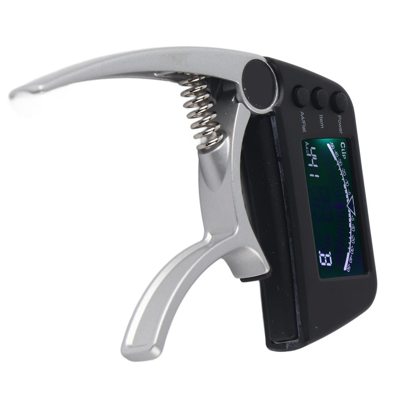 Guitar Capo Tuner Zinc Alloy ABS 2 in 1 Clip