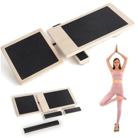 Balance Trainer Foot, Single Leg Balance Board, Wooden Foot Trainer, Ankle Strengthener Balance Board, for Ankle Stretching, Stability Exercises, Posture Correction