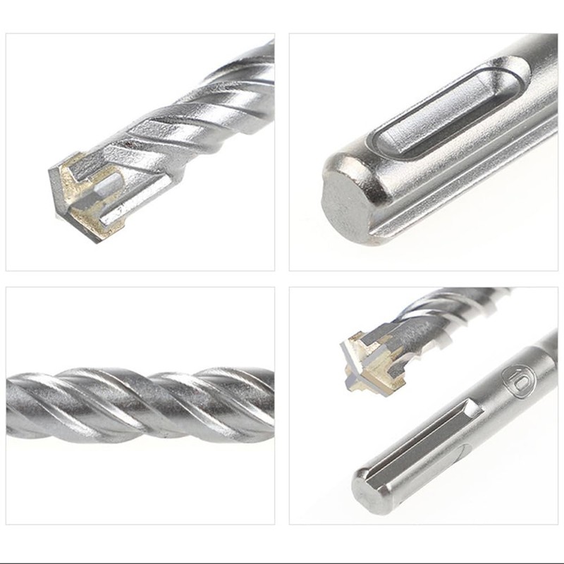 9 Piece Drill Bit Set, SDS Plus Shank, Electric Hammer