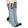 Accounting Socks I Love Spreadsheets 1-Pair Novelty Crew Socks