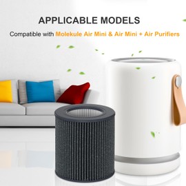 Lhari Air Mini PECO-HEPA Replacement Filters, Compatible with Molekule Tri-Power Air Mini and Air Mini+ Air Purifier, 3 in 1 High Efficiency Filtration System, 2 Pack