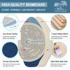 LINGVUM Skimboard with EVA Grip Pad and High Gloss Clear