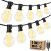 Larkvue 100FT Outdoor String Lights, LED Patio Lights with 42