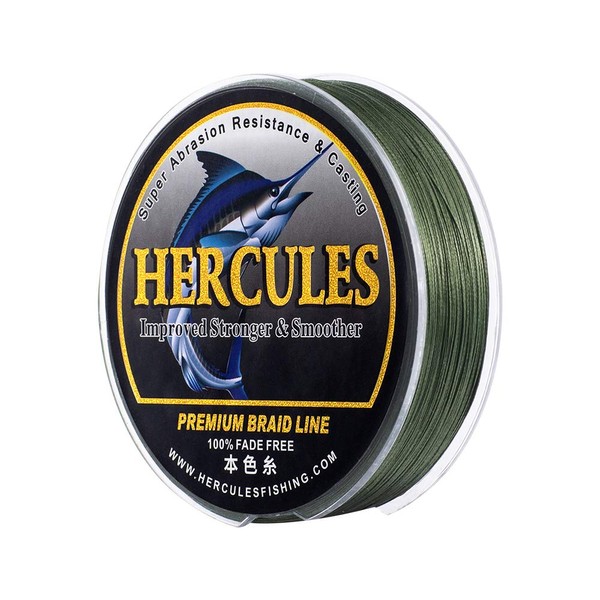 HERCULES Braided Fishing Line, Not Fade, 109 Yards PE Lines,
