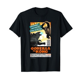 Godzilla vs Kong - Titan-Vision Retro Poster T-Shirt