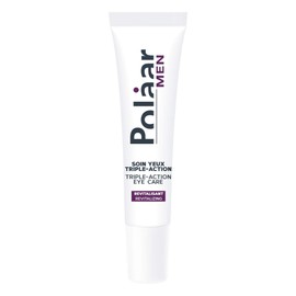 Polåar Men - Revitalizing Triple-Action Eye Care - 15 ml - Anti-aging eye cream - Anti wrinkle - Anti dark circles - Anti puffiness - Anti fatigue - Fresh - Fragrance free - Made in France - Vegan
