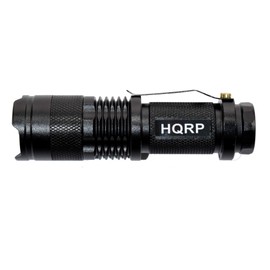 HQRP LED Flashlight Blacklight 3W 365 nm for Scorpions Hunting, Mineral Hunting, Rodents Search, Pet Stain & Bed Bug Detection