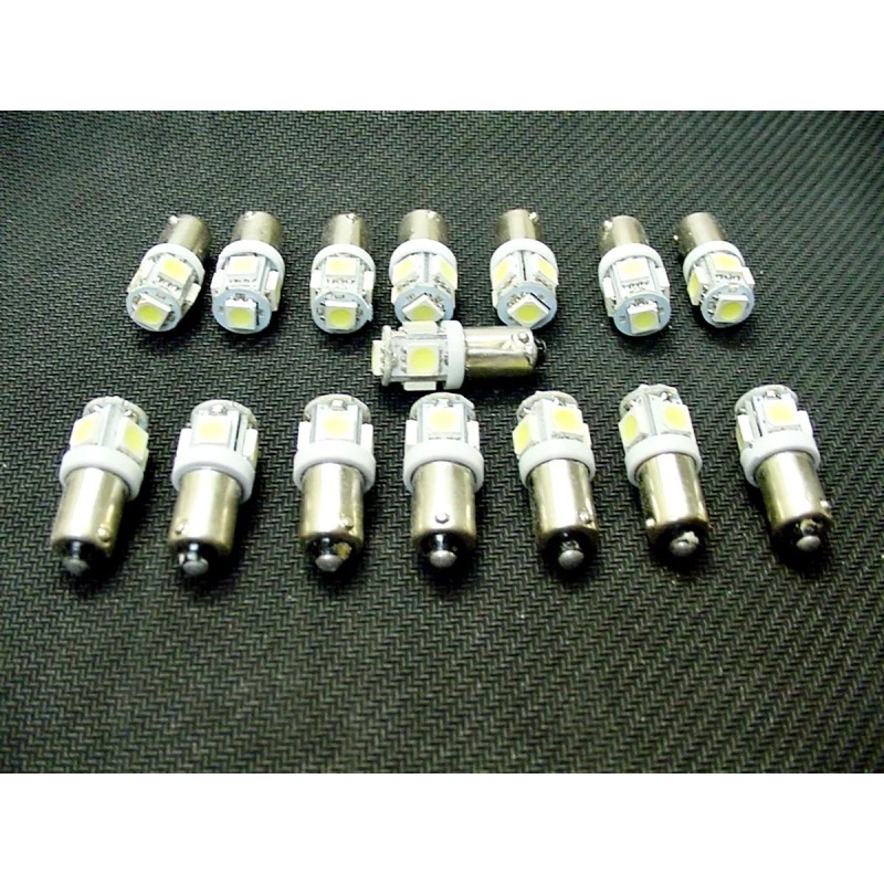 Lumiglow 15 COOL White 5 LED Instrument Panel Dashboard Lights