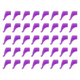 Sscon 20Pairs Silicone Glasses Ear Hooks Anti Slip Eyeglass Retainers Eyeglass Ear Grip Hooks,Purple
