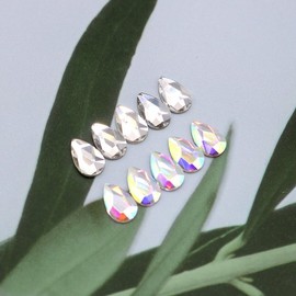 Coco Nail Cost-effective Shaped Nail Stones Teardrop 8x5mm 2 Types (5 Pack) / 코코네일 가성비 모양 네일스톤 물방울 8x5mm 2종 (5개입)