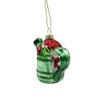 Silver Tree 4-Inch Glass Watering Can Shaped Ornament