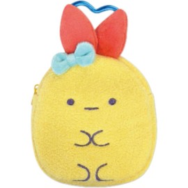 Hatayama Shoji 63203048 Sumikko Gurashi Ebi Furano Tail Series Die Cut Mini Pouch, Shrimp Furano Tail, Approx. H 4.7 x W 4.1 x D 1.2 inches (12 x 10.5 x 3 cm)
