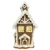 Gerson 7" H B/O Lighted Holiday Gingerbread House Set of