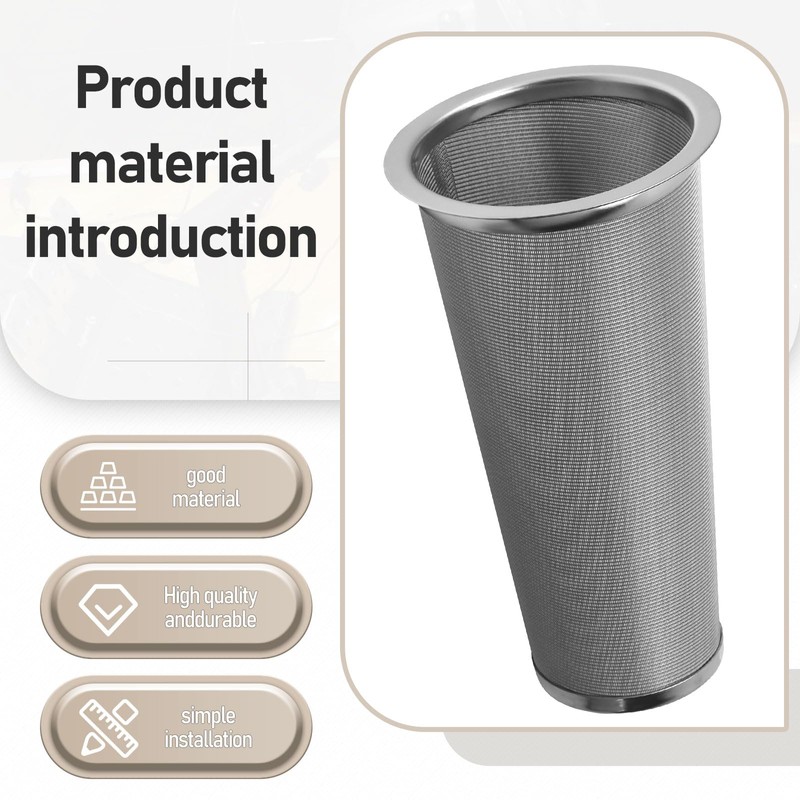 Fuel Tank Filter Strainer 304 Stainless Steel Cone Shaped for