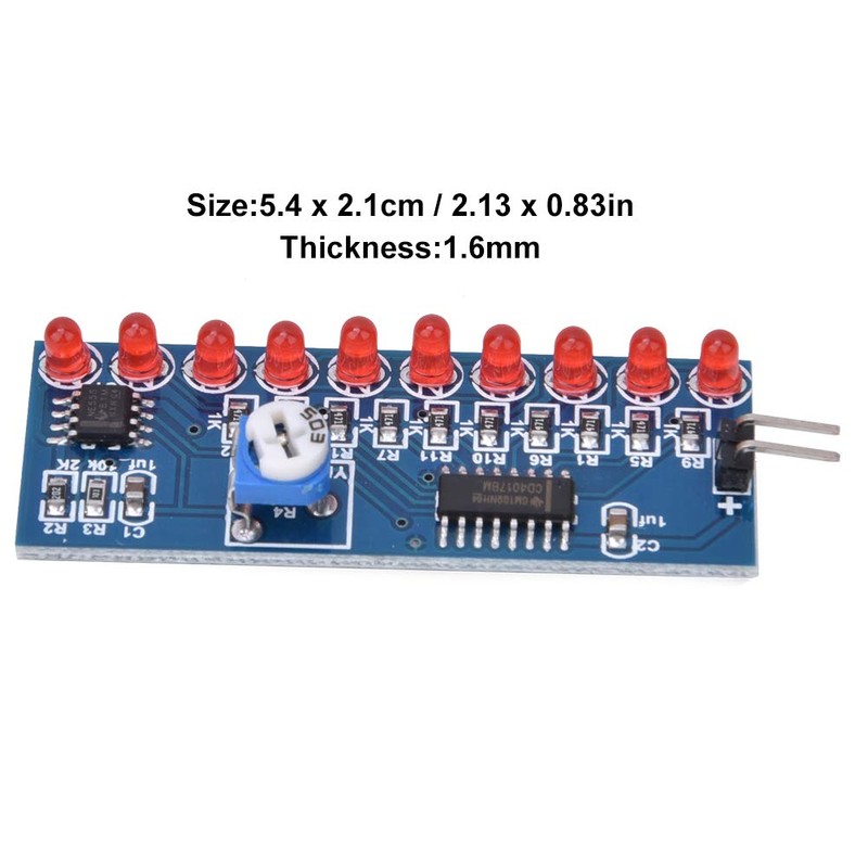 2 pieces NE555 + CD4017 LED Chaser Water Flow Light