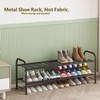 LINZINAR Shoe Rack 2 Tier Storage Organizer for Closet Entryway