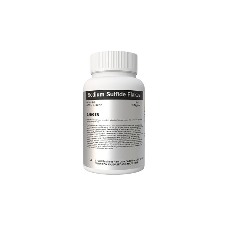 Sodium Sulfide Flakes | High Purity – 250 Grams