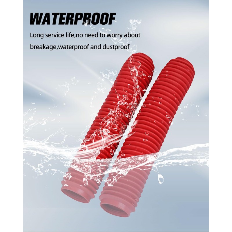 NACORE Motorcycle Fork Cover Boots Universal Front Shock Tube Absorber