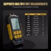 AUTOOL Portable Digital Manometer Dual Port Air Vacuum Pressure Gauge