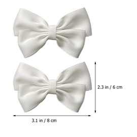 PRETYZOOM Shoe Decorations 2pcs Wedding Shoe Clips Cloth Bow Shoe Buckles Bridal Shoe Clips Detachable Shoe Bowknot for Women Party Decoration Wedding DIY Craft Accessory Shoe Decoration Charms