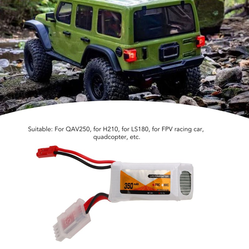RC Lipo Battery 11.1V 70C Discharge Rate 3S JST Plug