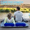 Mudoulu Inflatable Pillow for Travel, Ergonomic Self-Inflating Cushion with Press