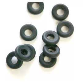 Czech Preciosa Smooth Matte Black Glass Ring Link 9mm (20) czh021C