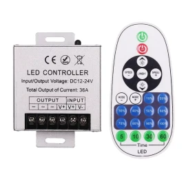 Unbranded DC 12V 24V LED Light Dimmer Wireless IR 23Keys Remote Controller 36A 360W