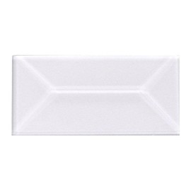 1" x 2.5" Beveled Glass Peaked Rectangle - 10 Pieces