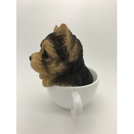 Pacific Giftware Adorable Teacup Pet Pals Puppy Collectible Figurine 5.75 Inches (Yorkie)