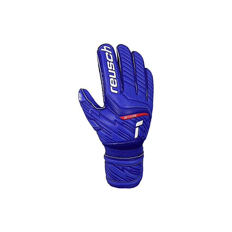 Reusch Attrakt Silver Junior Gloves, Deep Blue/Blue, 6.5 EU