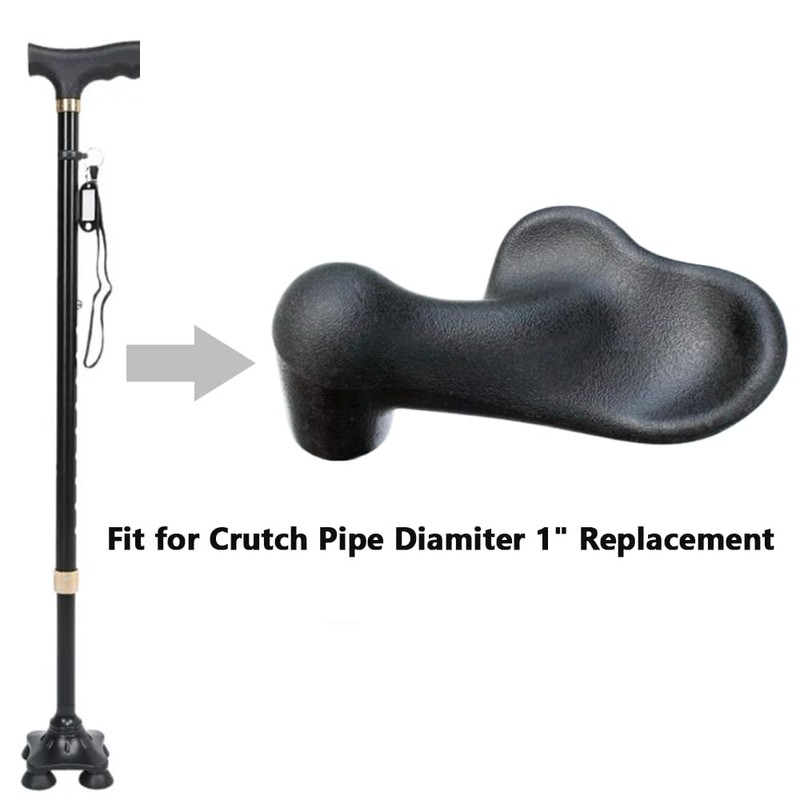Orthopedic Walking Cane Fits Crutch Pipe Dia 7/8" Replacement for