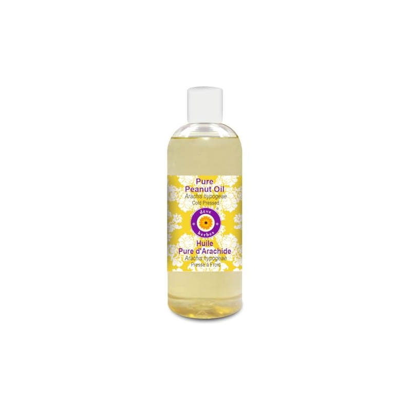 Deve Herbes Pure Peanut Oil (Arachis hypogeae) Cold Pressed 200ml