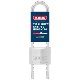 ABUS Titalium 64TI/50HB60-150 padlock with high, extendable shackle - cellar lock with special aluminium lock body - hardened steel shackle - ABUS security level 6