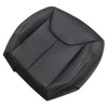 Priprilod Black Leather Driver Side Bottom Replacement Seat Cover Compatible