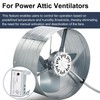 Criditpid Attic Fan Adjustable Thermostat & Humidistat Controller Box for